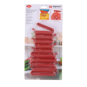 Online Alpina Zak Afsluitclip Rood 10st