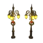 Clearance Zwarte Lantaarn Met Krans 2st LED