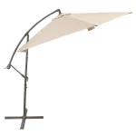 Outlet Bois Le Duc Zweefparasol Segni Grijs/zand 3 Meter